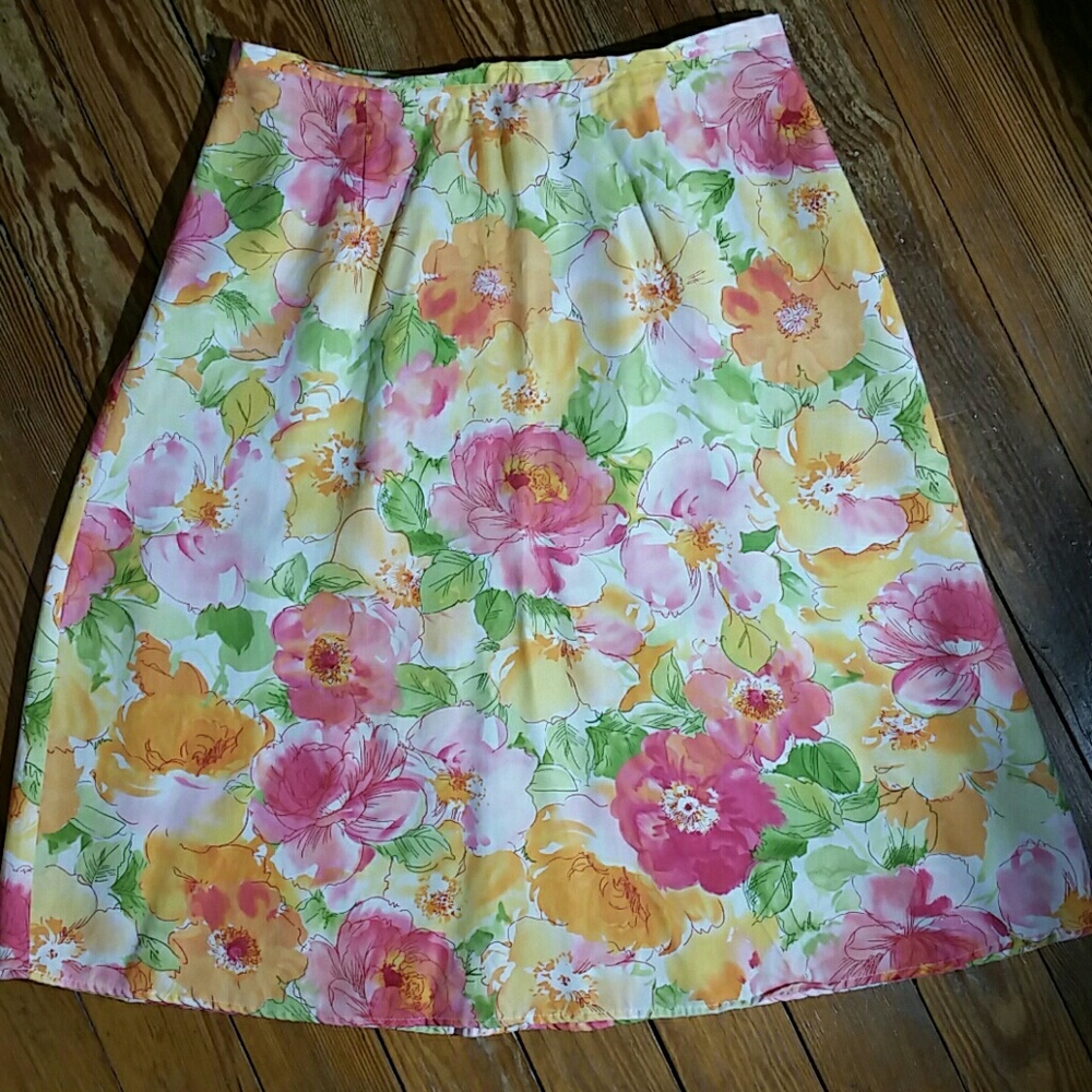 Talbots Floral Skirt